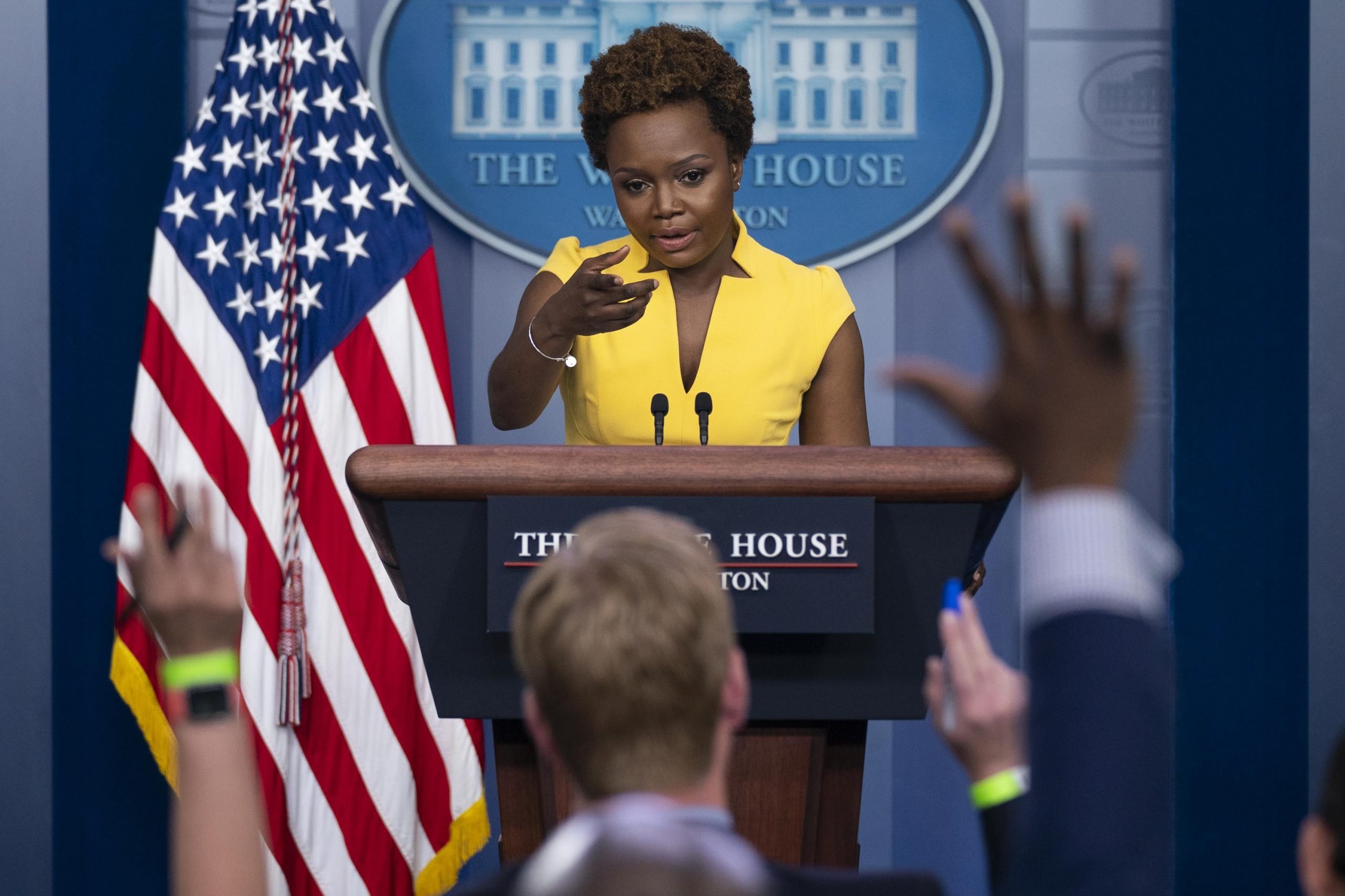 Haitian American Karine Jean Pierre, principal deputy press secretary for the Biden White House