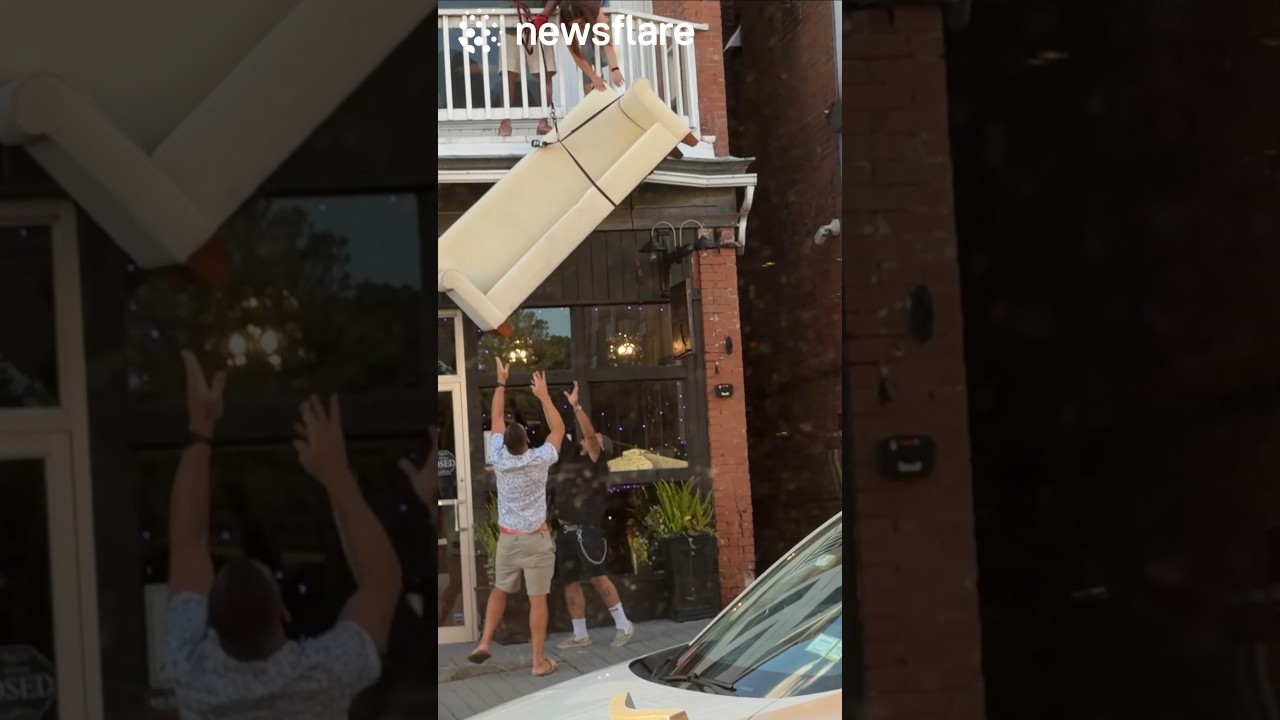Man Jumps In To Help Couple Move Home