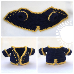 Pirate Gonk Free Crochet Pattern - Doll 
