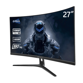 CRUA 27" 165Hz/180Hz Curved Gaming Monitor - FHD 1080P,AMD FreeSync, 1800R Frameless Computer...