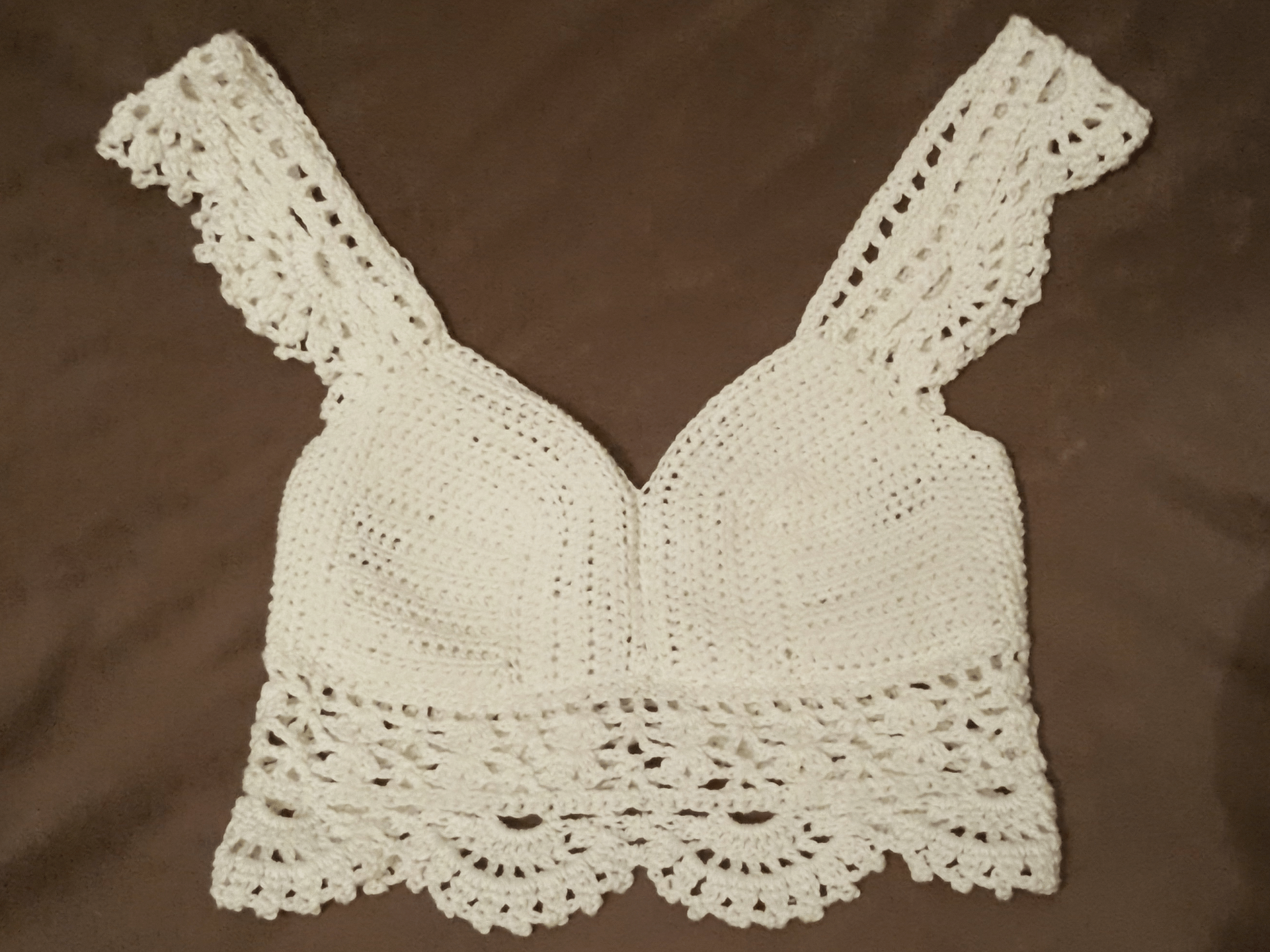 crochet corset lace crop top
