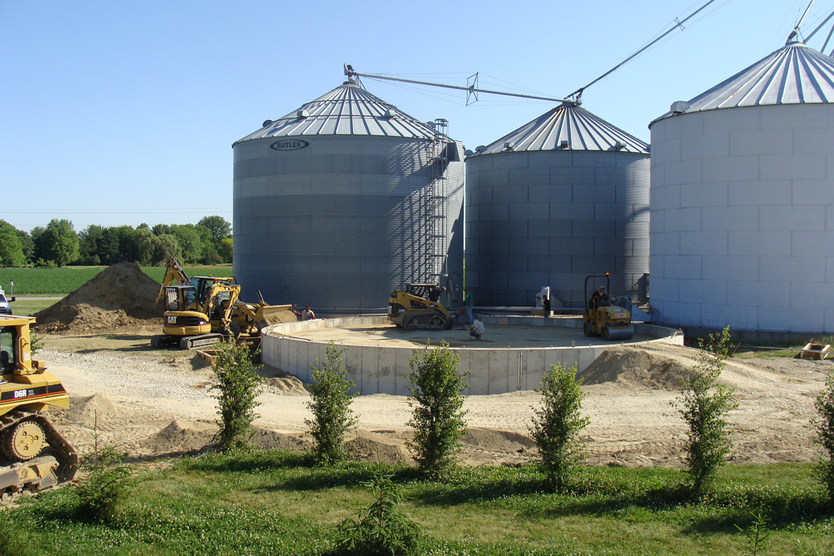 Grain Bin Foundations by Hoosier Agri-Matic