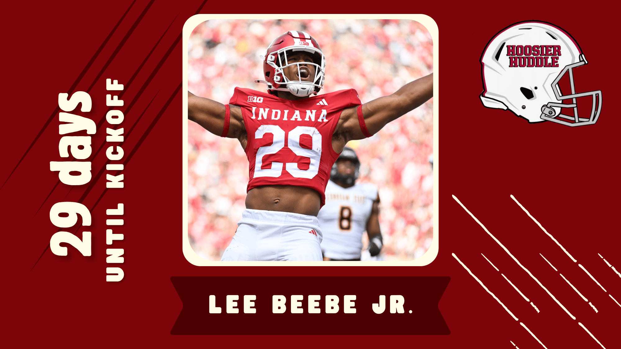 Indiana running back Lee Beebe