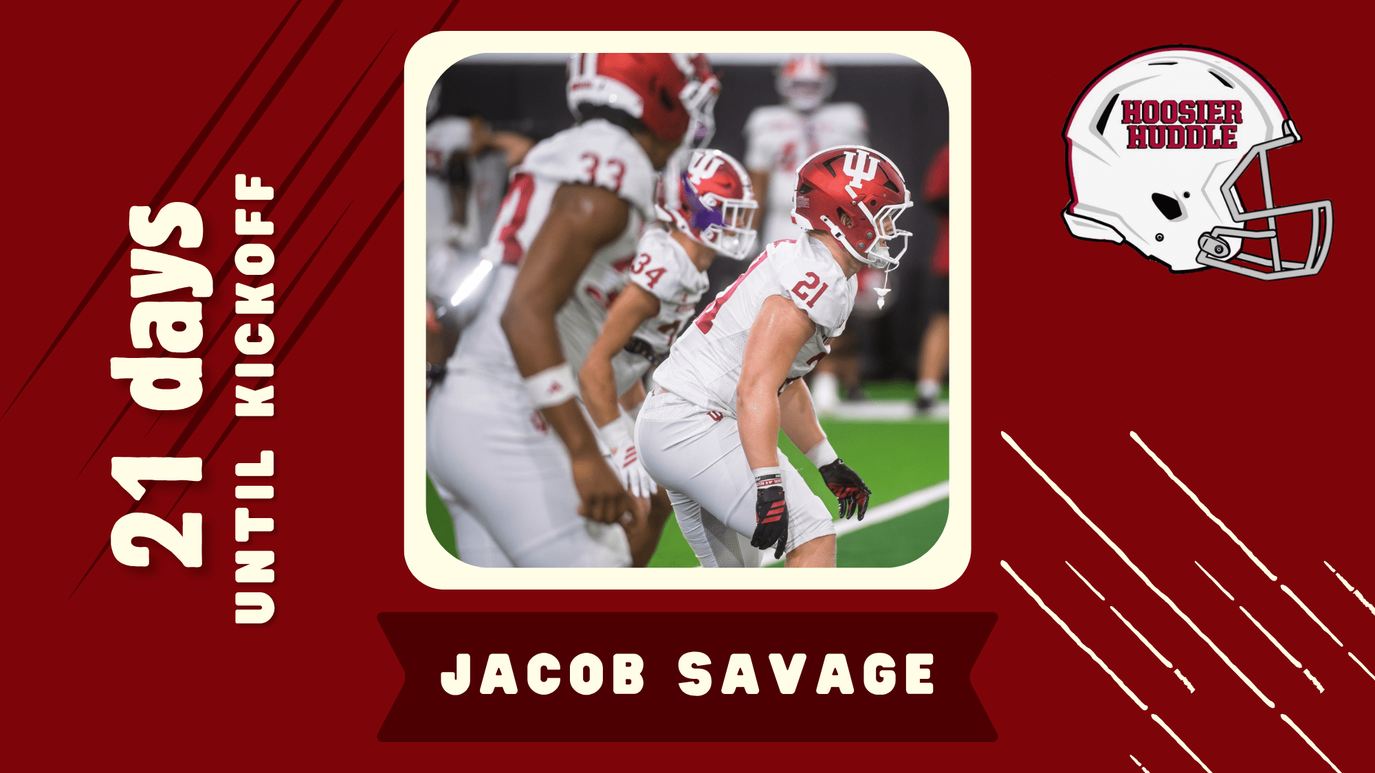 Indiana linebacker Jacob Savage