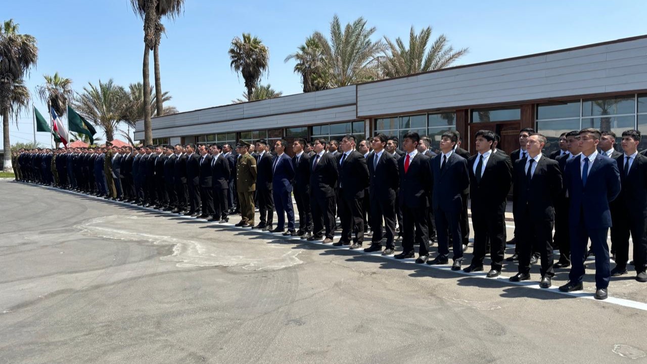 Arica recibe a 133 nuevos carabineros alumnos que reforzarán la seguridad en todo el país