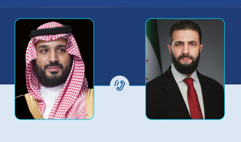 الشرع يبحث هاتفياً مع ولي العهد السعودي تعزيز التعاون الثنائي