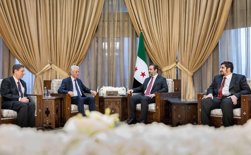 وزير الخارجية السوري أسعد الشيباني يستقبل في دمشق وفداً من المجلس الوطني الكردي