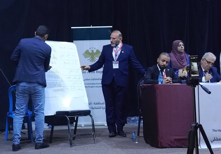 عملية فرز الأصوات العلنيّة لانتخابات مجلس الشعب في دائرتي الحسكة والقامشلي