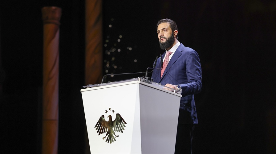 الرئيس أحمد الشرع في قصر المؤتمرات بدمشق يفتتح معرض دمشق الدولي في دورته الثالثة والستين