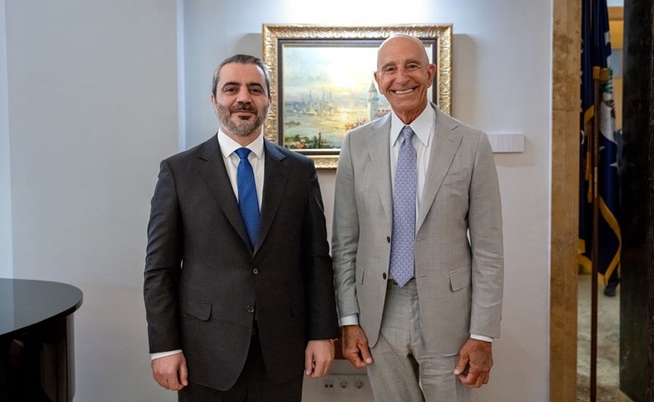 وزير الخارجية السوري أسعد الشيباني يلتقي في ‏أنقرة، المبعوث الرئاسي الخاص للولايات المتحدة الأمريكية ‏إلى سوريا والعراق توماس باراك