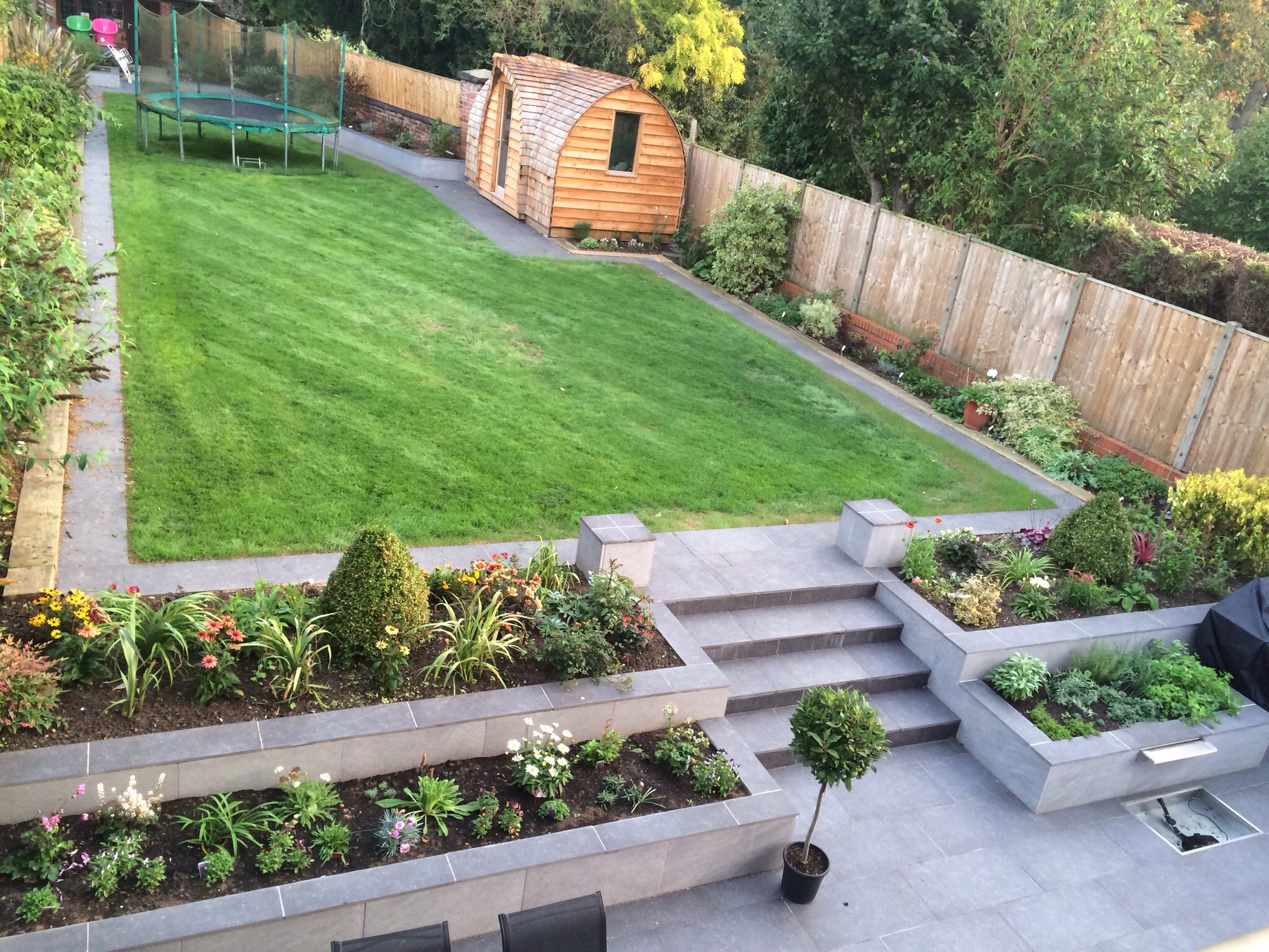 After hard landscaping by Fusion, soft landscaping by Horticology