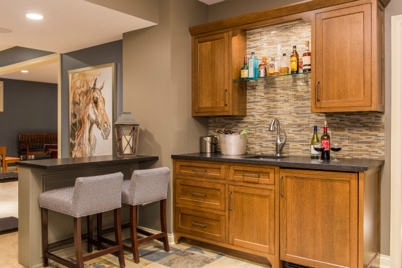 Basement bar design