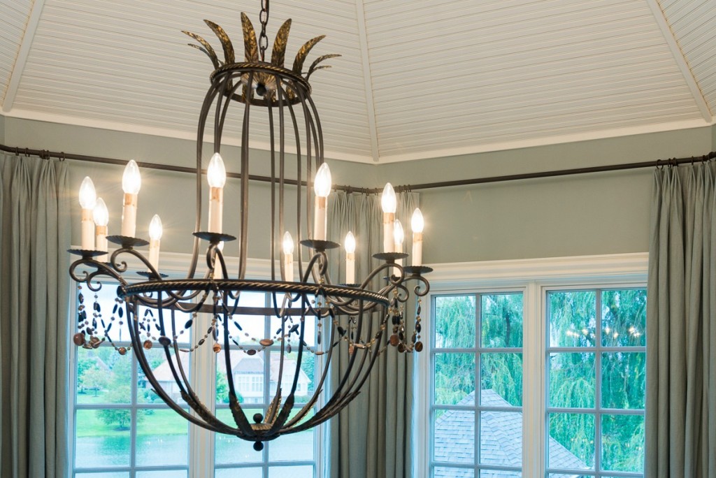 Large iron chandelier