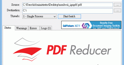 PDF Reducer 2.0.4 PDF檔案太大嗎？PDF專用壓縮工具
