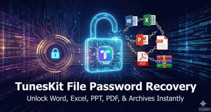 限時免費 TunesKit File Password Recovery 忘記檔案密碼怎麼辦？一鍵救援 Word、Excel、PDF 與壓縮檔！