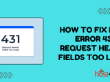 How To Fix Http Error 431 Request Header Fields Too Large