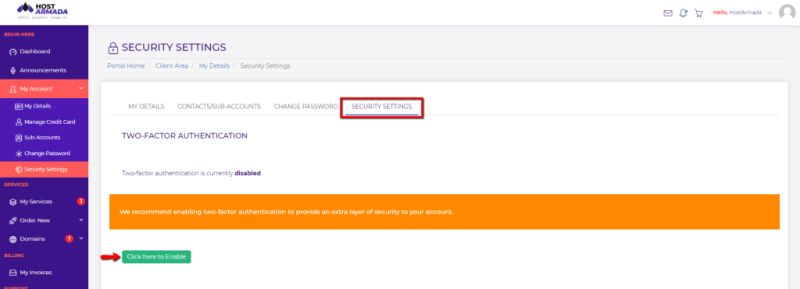 Enable Two Factor Authentication 2fa On The Client Area Hostmight - Geometric Image Collection - High Resolution Quality