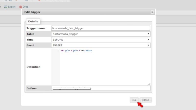 Understanding and adding MySQL Triggers in phpMyAdmin | HostArmada