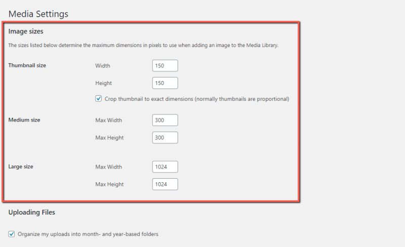 Wordpress Media Image Sizes Settings - Best Ocean Pictures in High Resolution