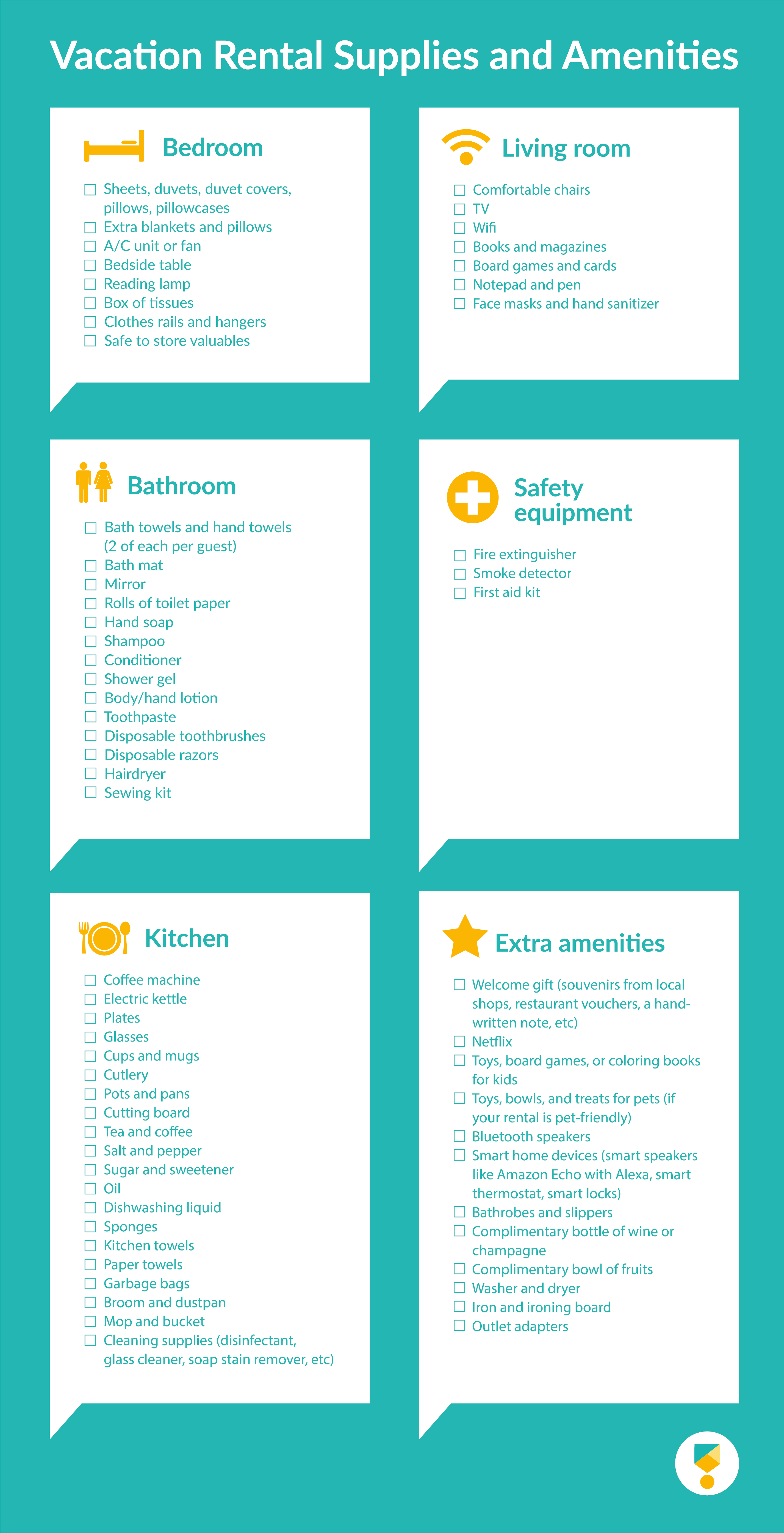 Printable Airbnb Checklist Template