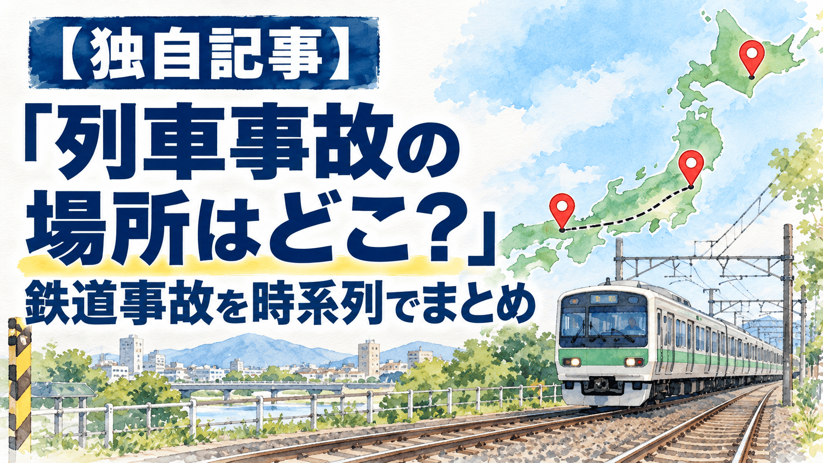 列車事故の場所はどこ？鉄道事故を時系列でまとめた独自記事