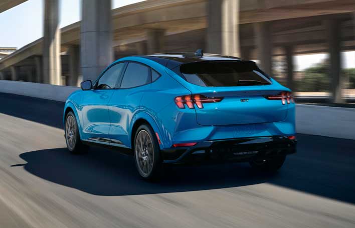 Ford mustang mach-e gets official with 300 mile range, 459 horsepower