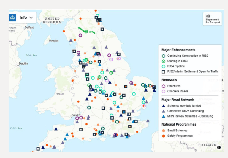 The UK Has Announced A 27 Billion Fix For Its Motorways This Map Map 768x535 