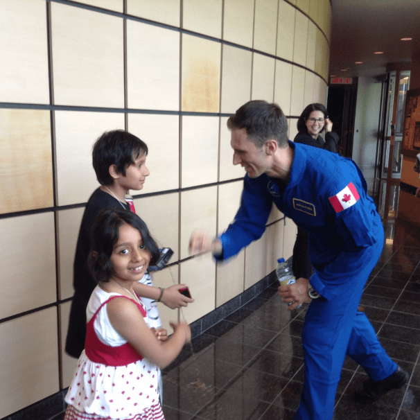 With Canadian Astronaut Joshua Kutryk