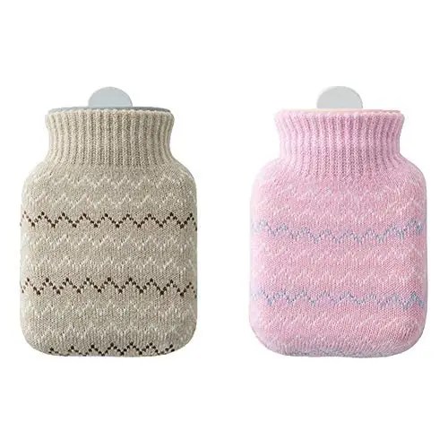 knitted hot water bottle cover