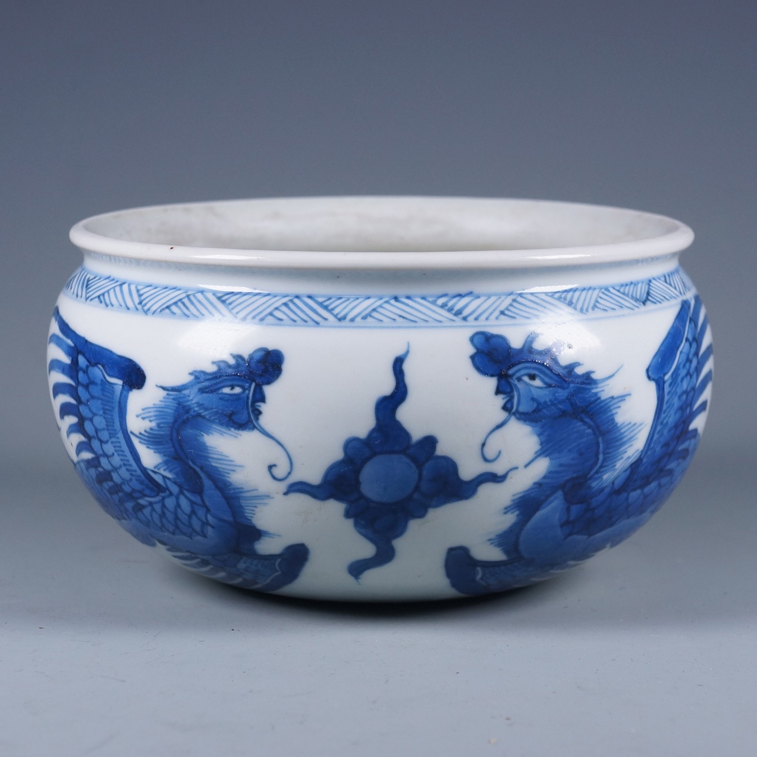 C. 1662-1722 清康熙青花凤纹钵- Hou のDigital Space