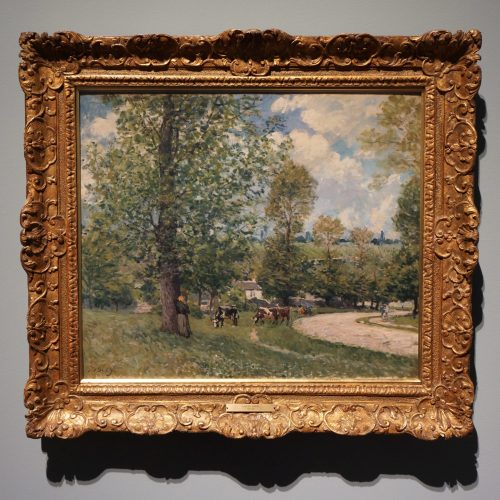 C. 1874 「Cows in Pasture, Louveciennes」 ©️Hou Mengwei