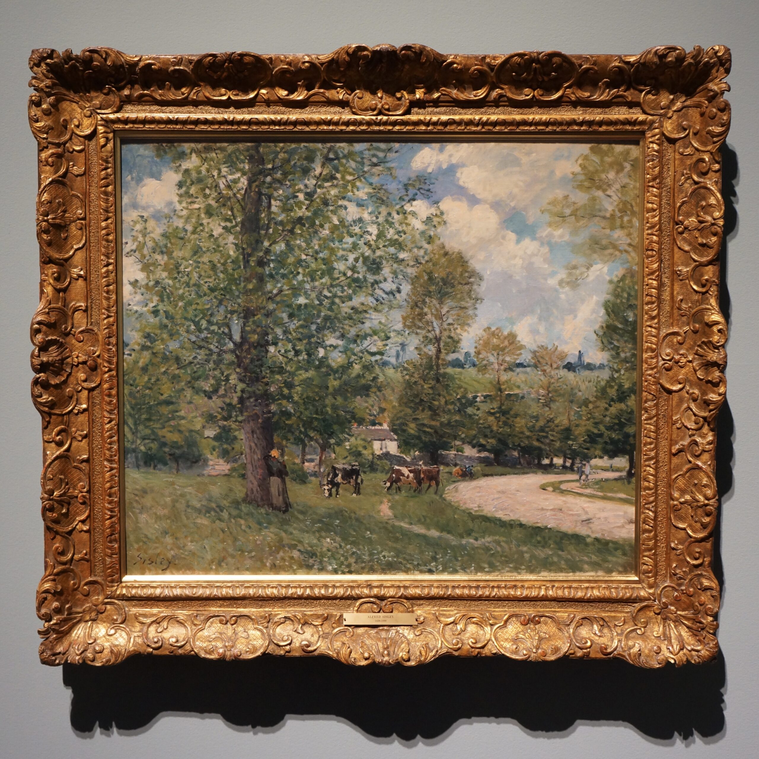 C. 1874 「Cows in Pasture, Louveciennes」 ©️Hou Mengwei