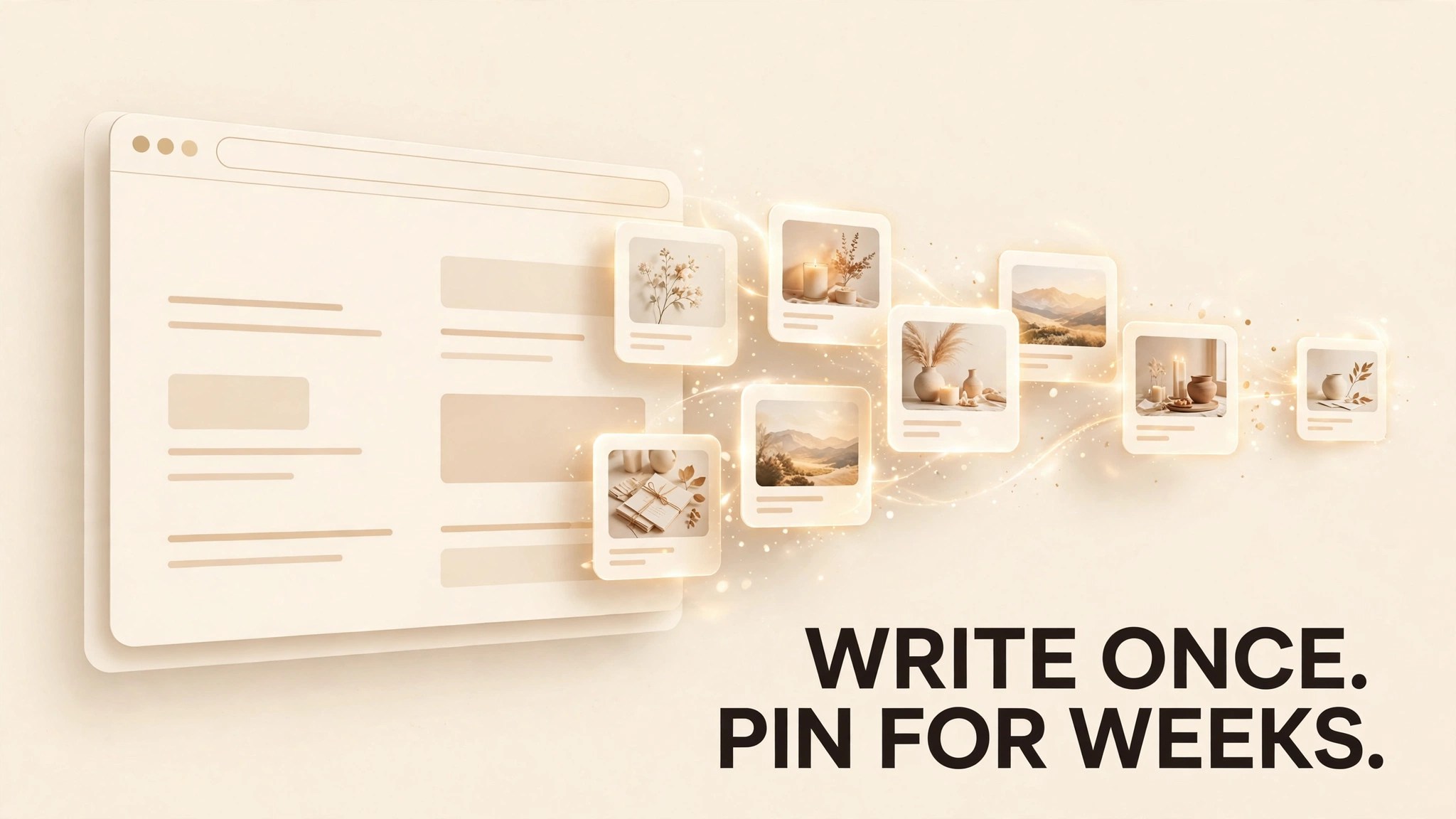 Write Once, Pin for Weeks: Turning Blog Posts Into Pinterest Traffic