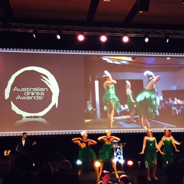 Flappers danced on stage after the awards presentation.