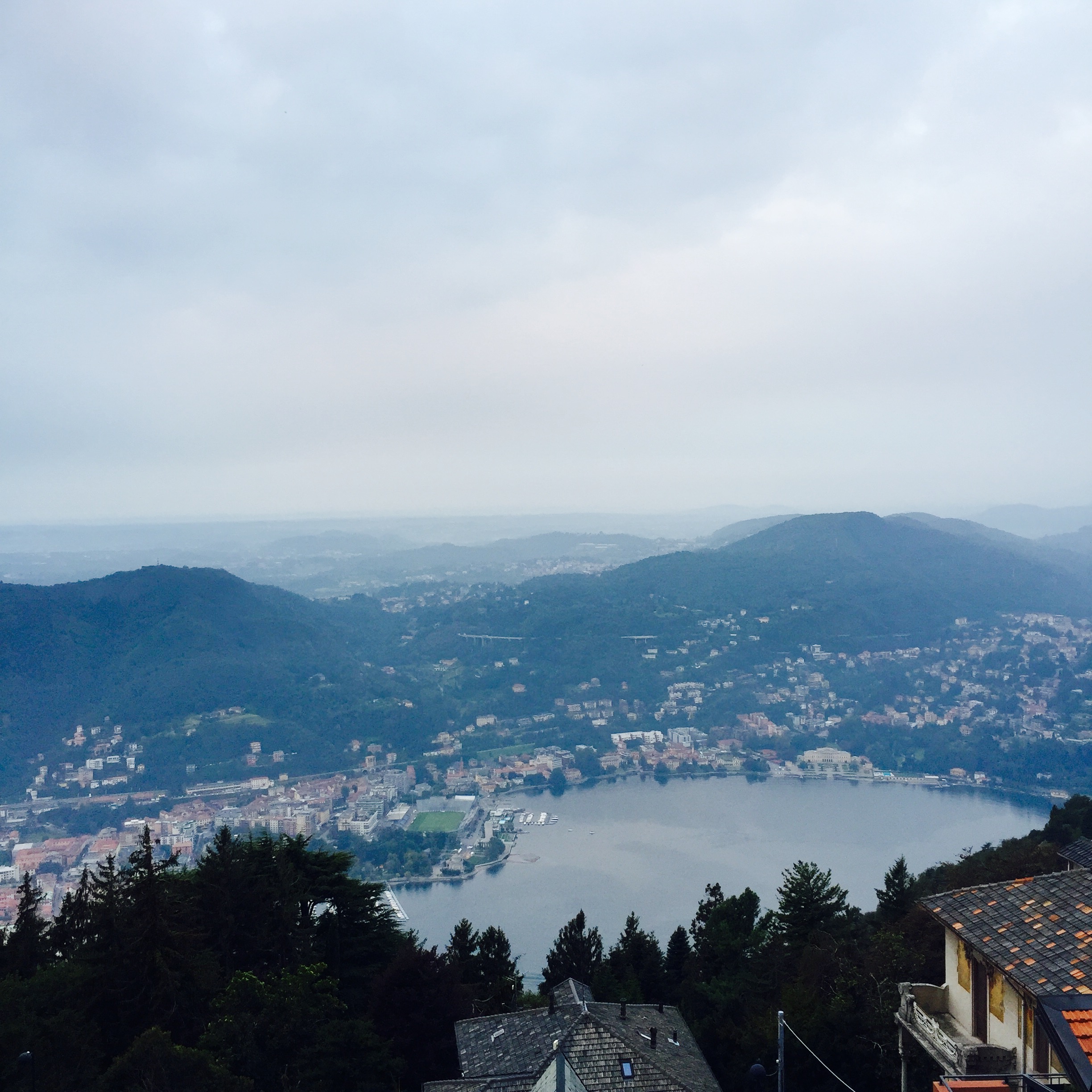 The early morning view from our balcony.