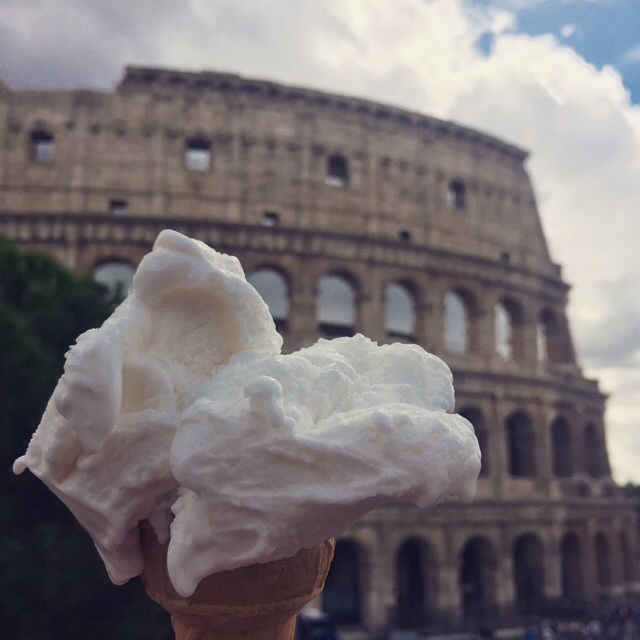 Gelato with a view.