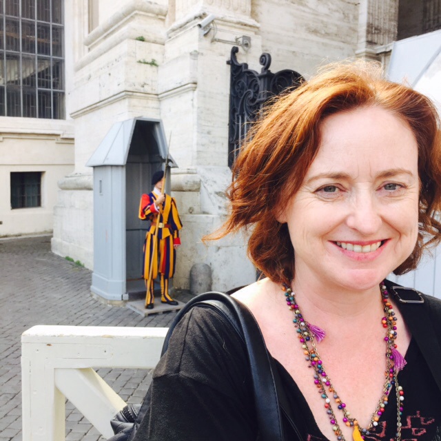 Selfie with Vatican guard.