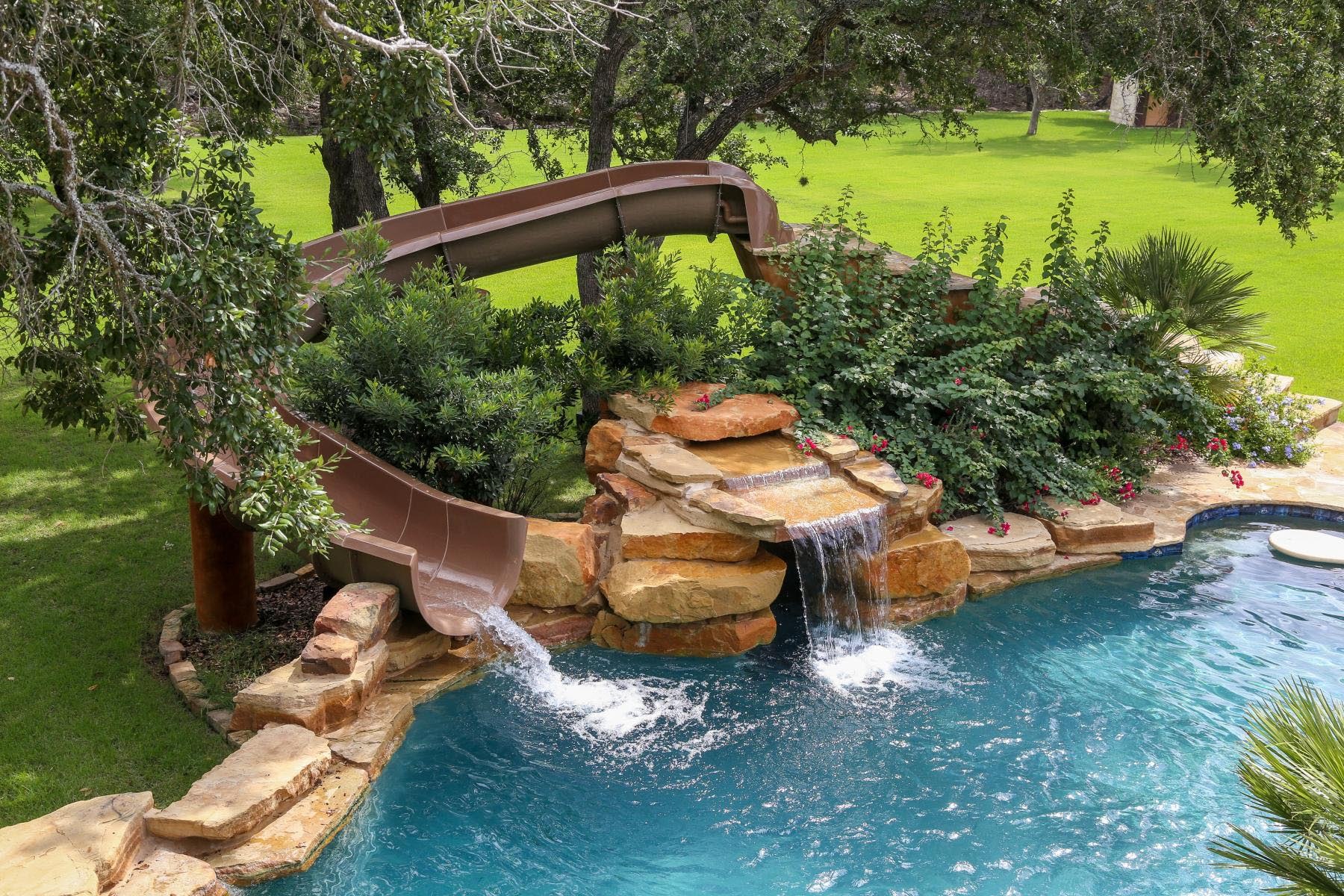 20 backyard swimming pool ideas with water slides