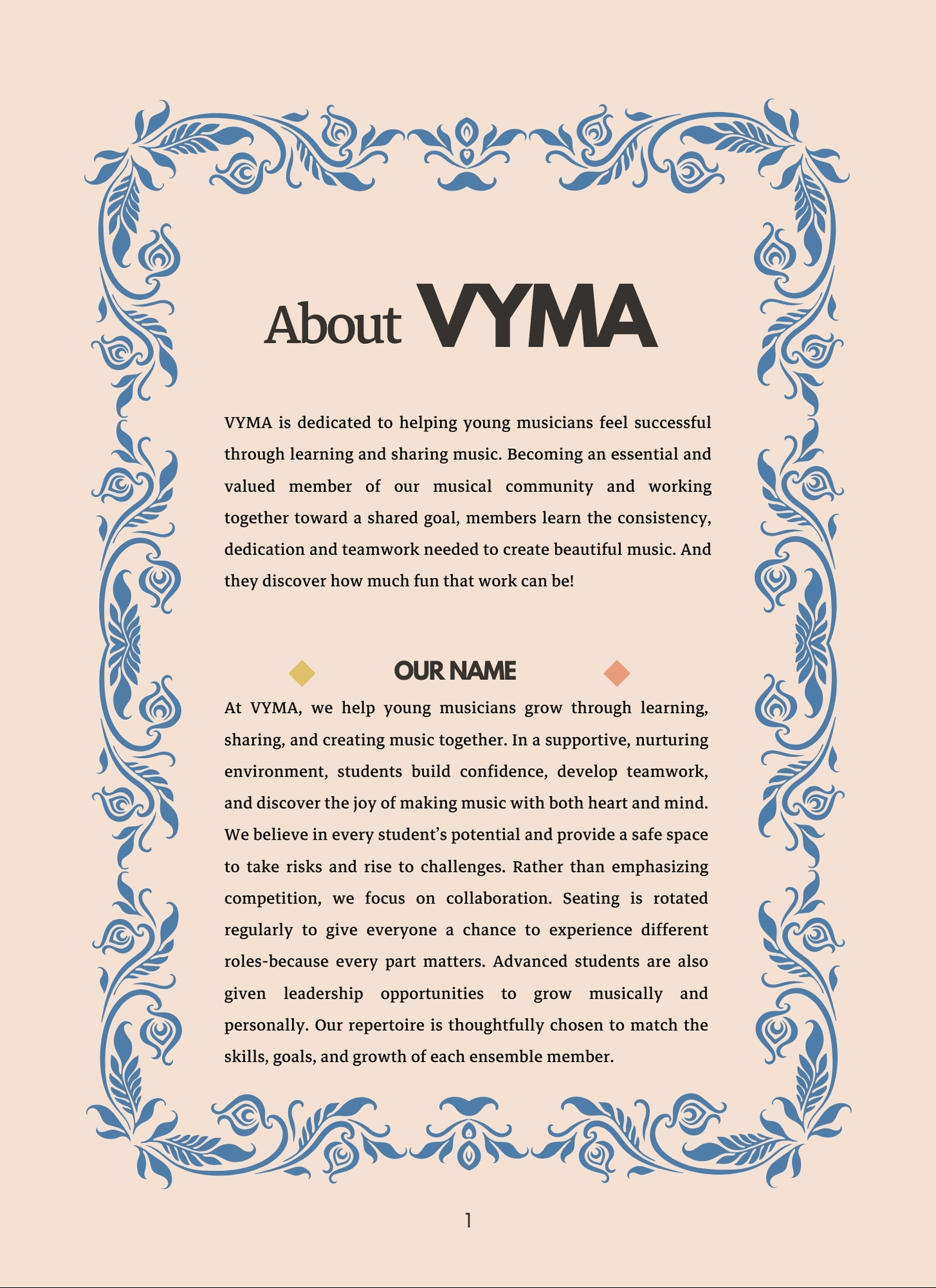 VYMA Yearbook page 4
