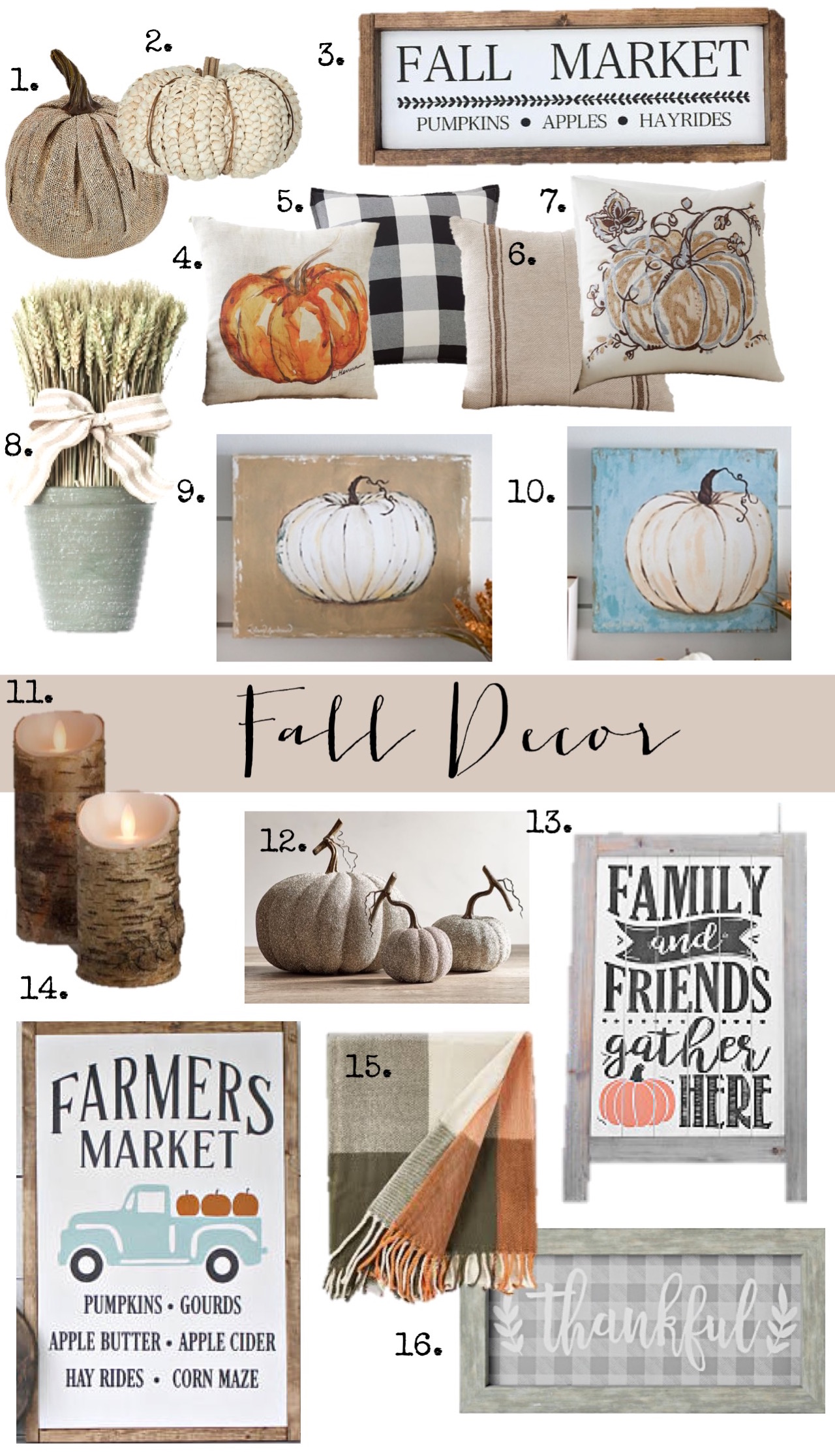 Fall decor: the perfect items to get your home ready for fall
