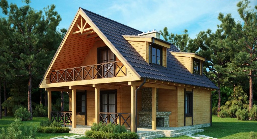 Casa De Madera De Dos Pisos Casas De Madera