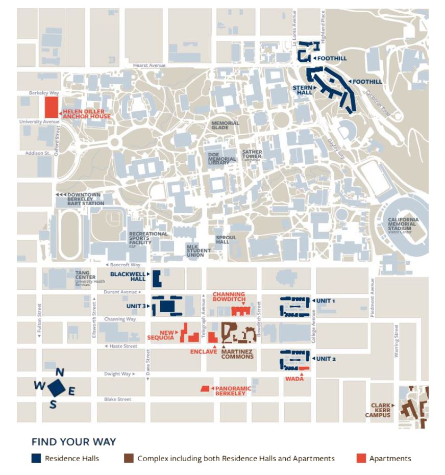 Residence Hall Map Housing And Dining HousingMap 