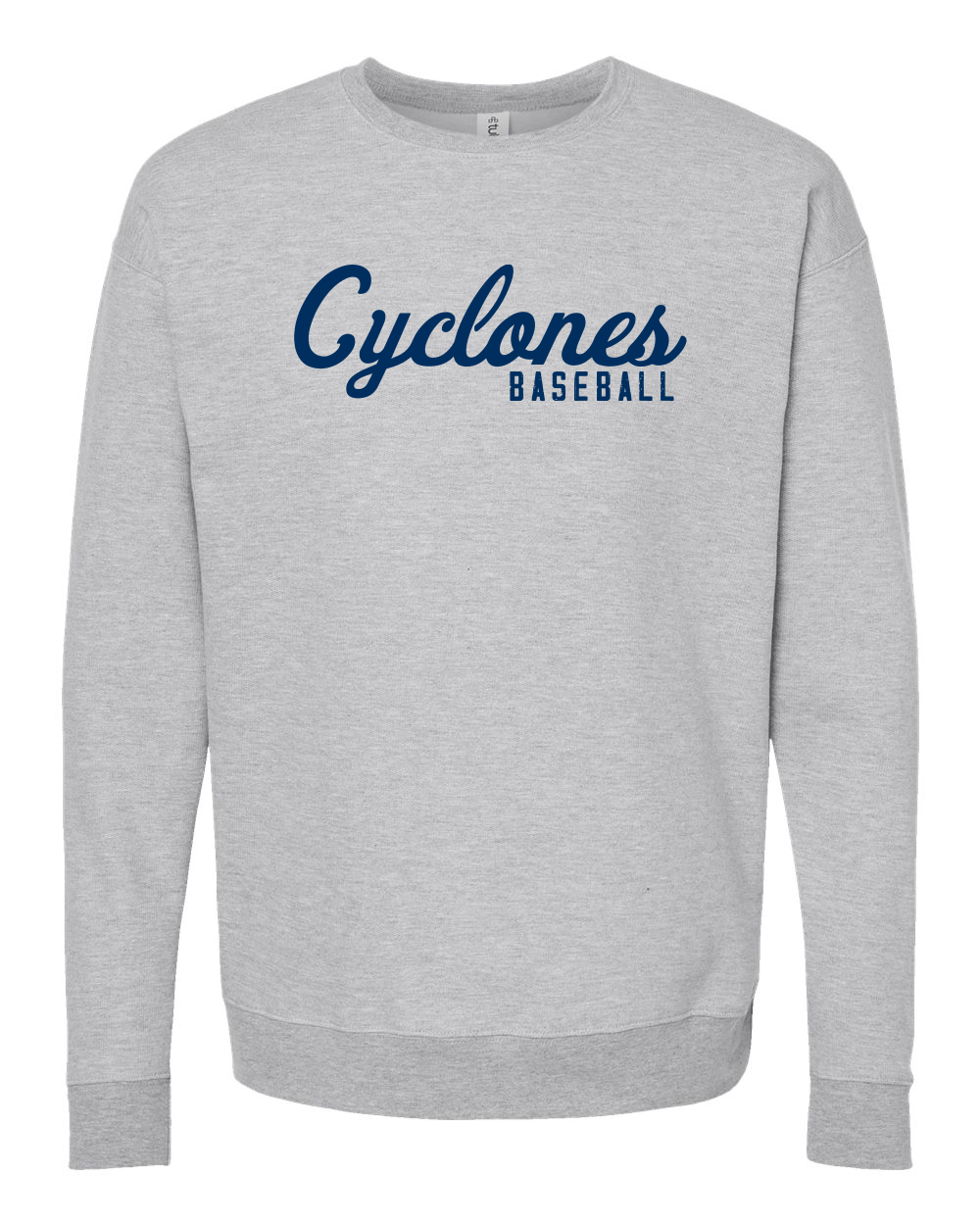 Cyclones Script Sweatshirt Grey