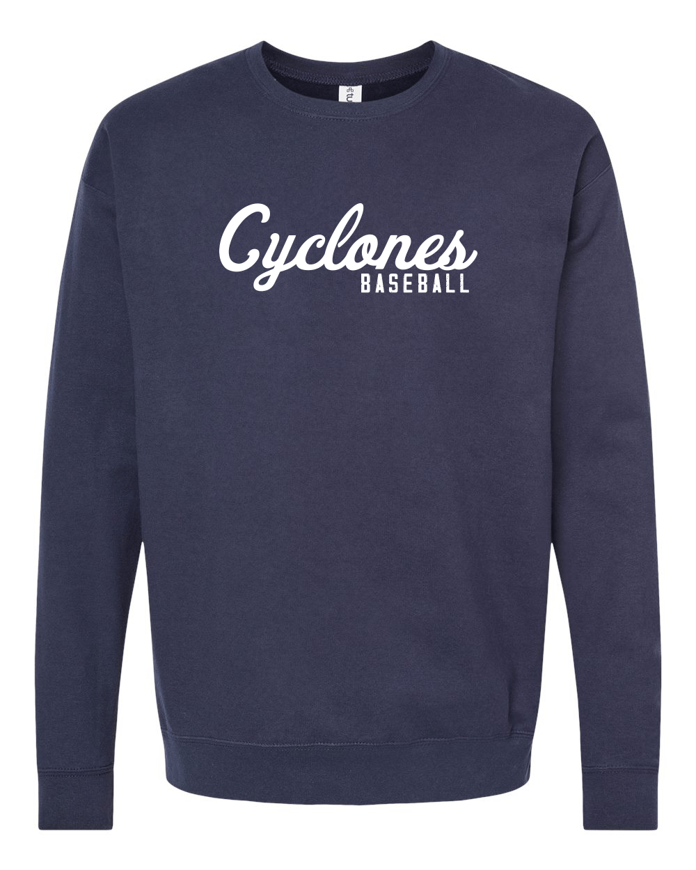Cyclones Script Sweatshirt Navy