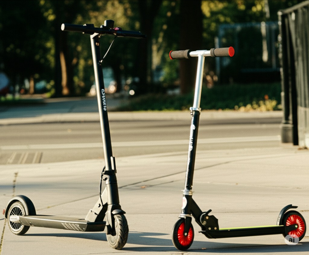 Electric Scooter vs Kick Scooter