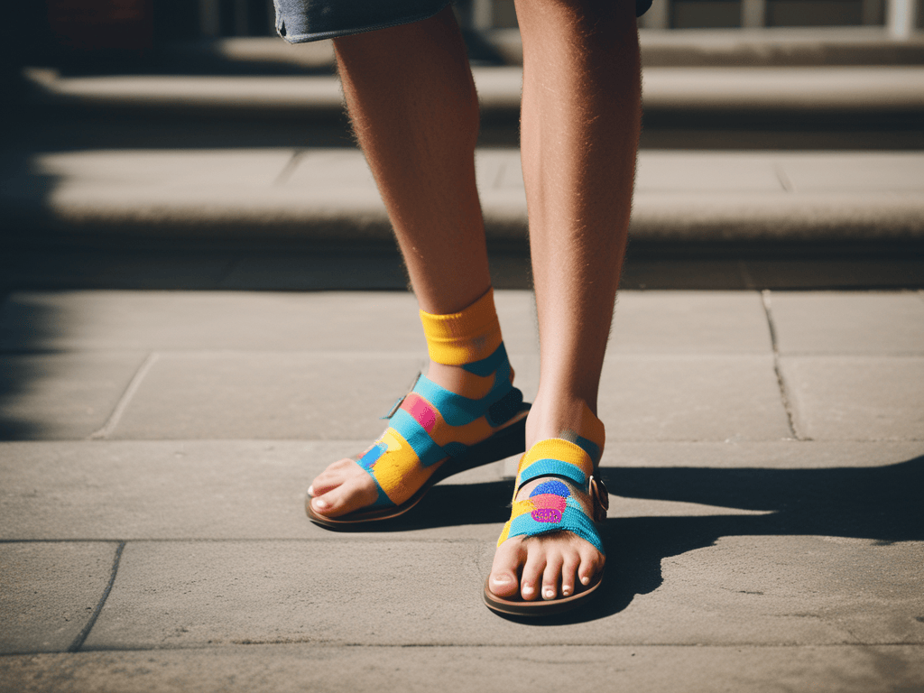 How does one convince themselves that wearing socks with sandals is never okay, even on vacation?