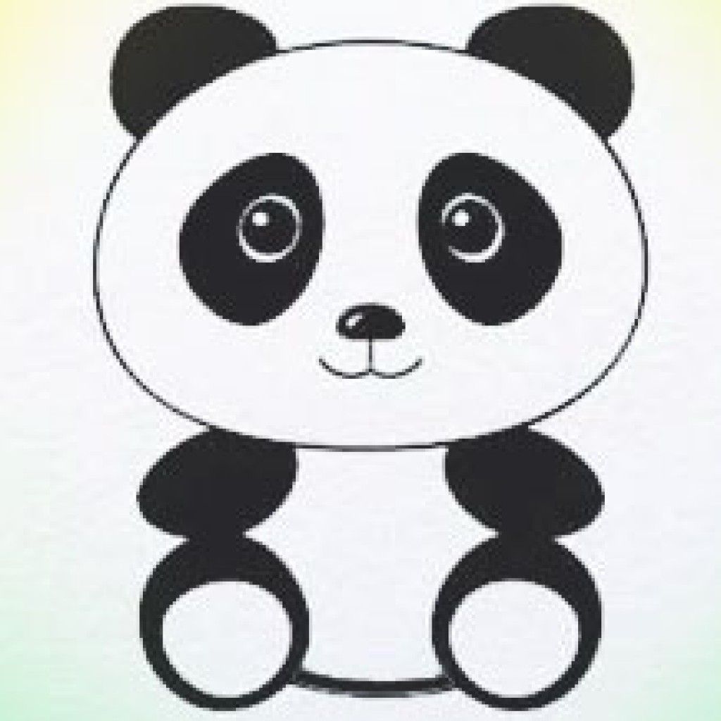 How to draw a giant panda
