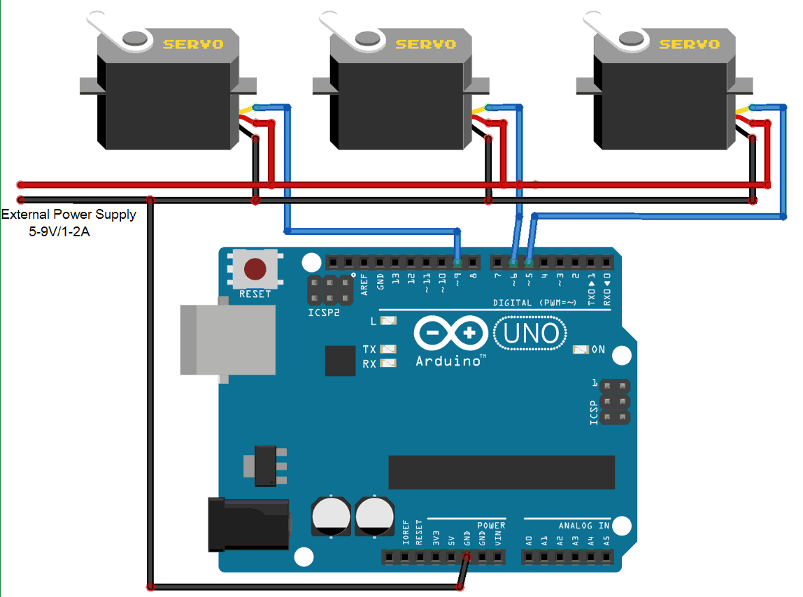 Sg90 Servo Motor Circuit Diagram - Circuit Diagram