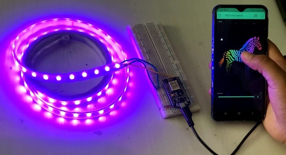 Thats what the pro christmas light guys do. Blynk Controlled Ws2812b Neopixel Led Strip With Nodemcu