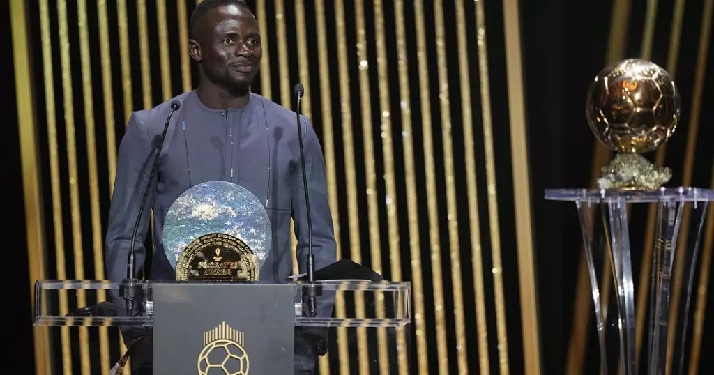 Senegal’s Sadio Mané Wins Socrates Award, Finishes 2nd in Ballon d’Or